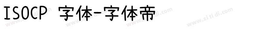 ISOCP 字体字体转换